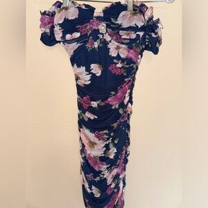 Windsor Navy Blue Floral Dress
